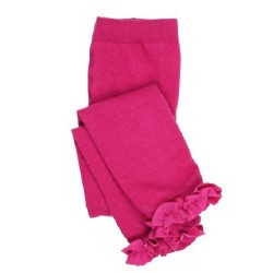 Fuschia Ruffled Tights Leggings RuffleButts 